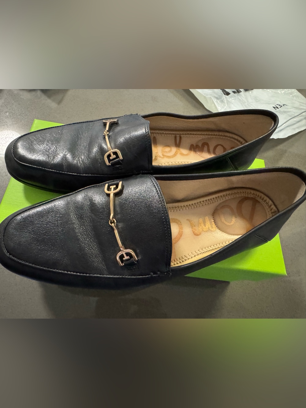 Sam Edelman Loraine black leather loafer